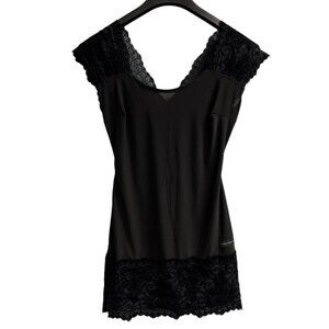 Victoria Blitz Top Womens M Cecilia Dance Practice Tank Velvet Detail Whimsigoth